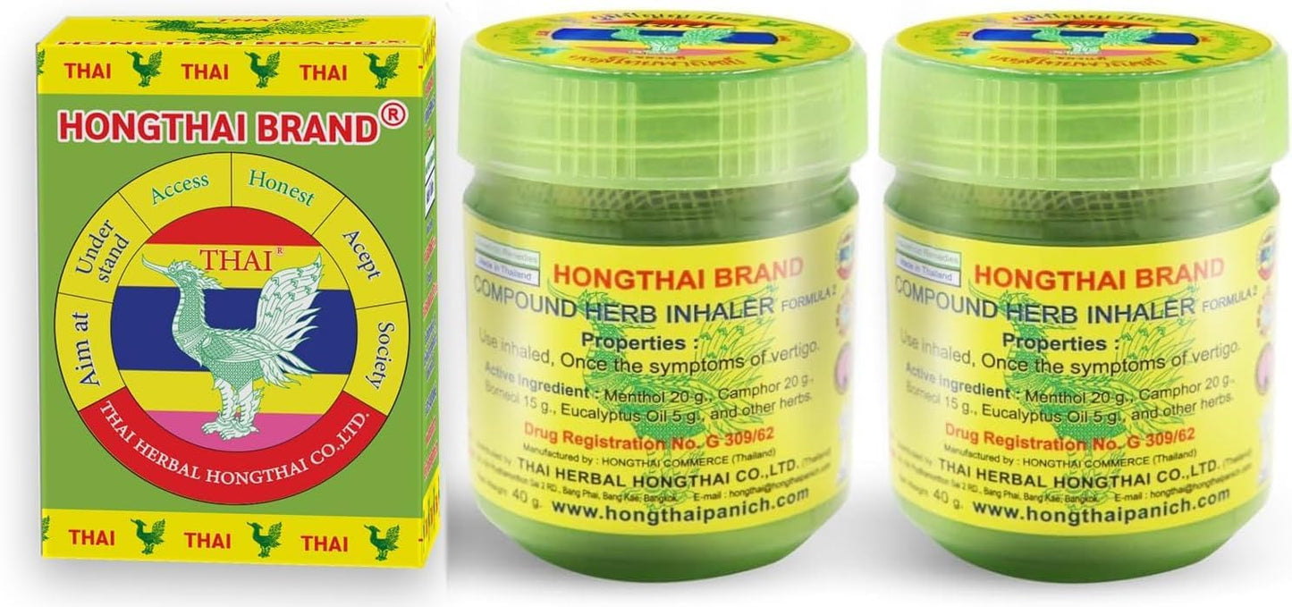 Hong Thai Verbinding Thaise kruiden inhalant (PACK VAN 2)